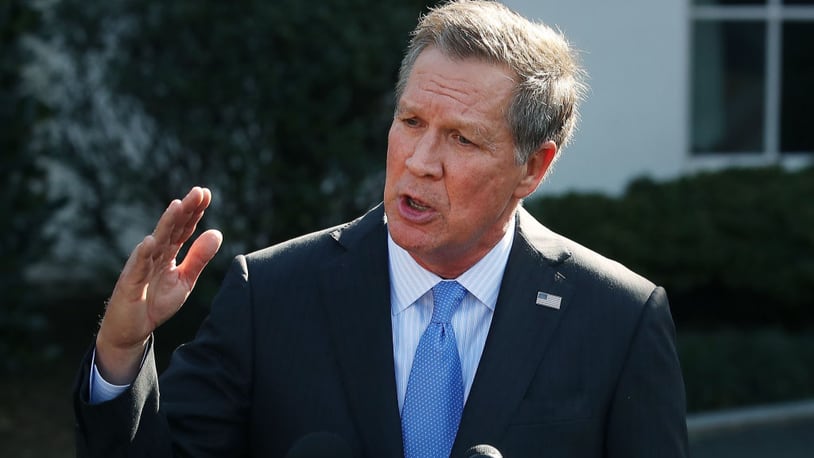 Ohio Gov. John Kasich participated in a town hall session Monday night in New York.