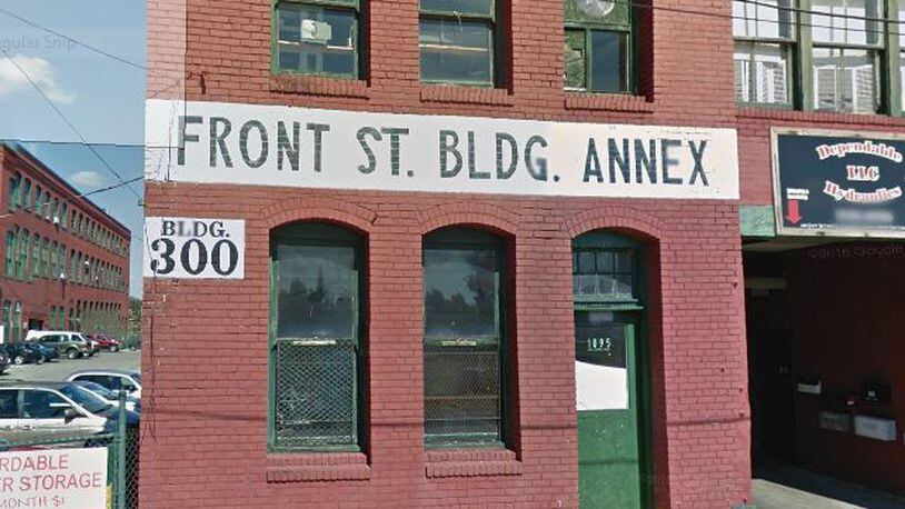 An annex to the Front Street Building commercial property off East Second Street. Google capture.