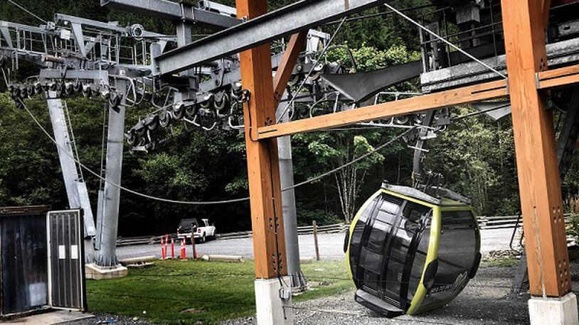 The Royal Canadian Mounted Police believe that cables were intentionally cut on the Sea to Sky Gondola located just outside Squamish, British Columbia. (Released by: Cst. Ashley MacKay Media Relations Officer Squamish RCMP)