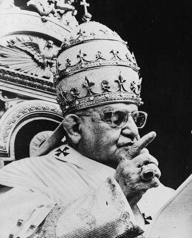 24th April 1962: Pope John XXIII, originally Angelo Giuseppe Roncalli, pope (1958 to 1963). (Photo by Keystone/Getty Images)
