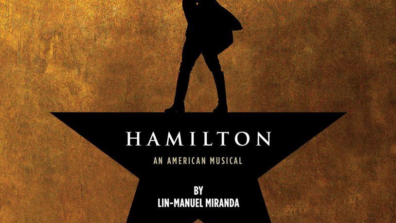 This CD cover image released by Atlantic Records shows the Broadway cast album for “Hamilton: An American Musical.” (Atlantic Records via AP)