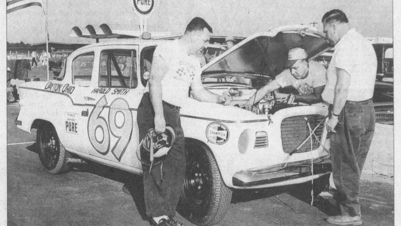 Harold Smith's 1959 Studebaker was one of the most unusual competitors in the first Daytona 500. Smith, left, finished 31st. DAYTON DAILY NEWS ARCHIVES