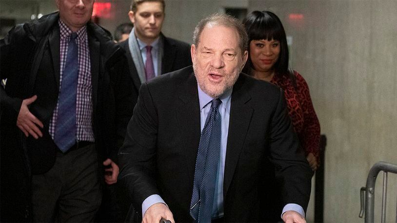Harvey Weinstein arrives for his rape trial, Tuesday, Feb. 11, 2020 in New York.