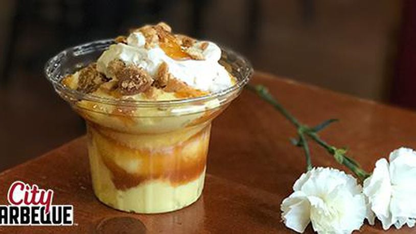 City Barbeque's Banana Pudding received a must-try mention in the February 2016 edition of "Cooking with Paula Deen" magazine. PHOTO / CITY BARBEQUE
