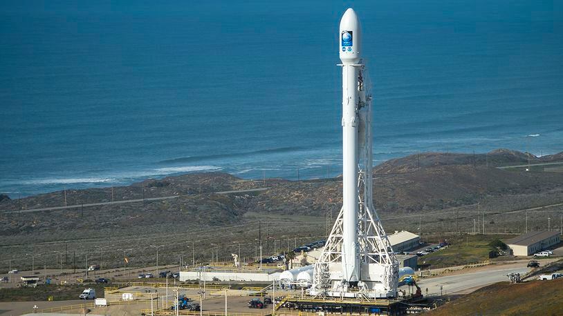 VANDENBERG AFB, CA - JANUARY 16: In this handout provided by the National Aeronautics and Space Administration (NASA), the SpaceX Falcon 9 rocket is seen at Vandenberg Air Force Base Space Launch Complex 4 East with the Jason-3 spacecraft onboard January 16, 2016 in California. Jason-3, an international mission led by the National Oceanic and Atmospheric Administration (NOAA), will help continue U.S.-European satellite measurements of global ocean height changes. (Photo by Bill Ingalls/NASA via Getty Images)